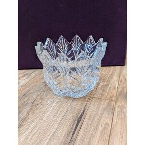 Vintage Portico Lead Crystal Candy Dish – 4"H x 5"W – Czechoslovakia